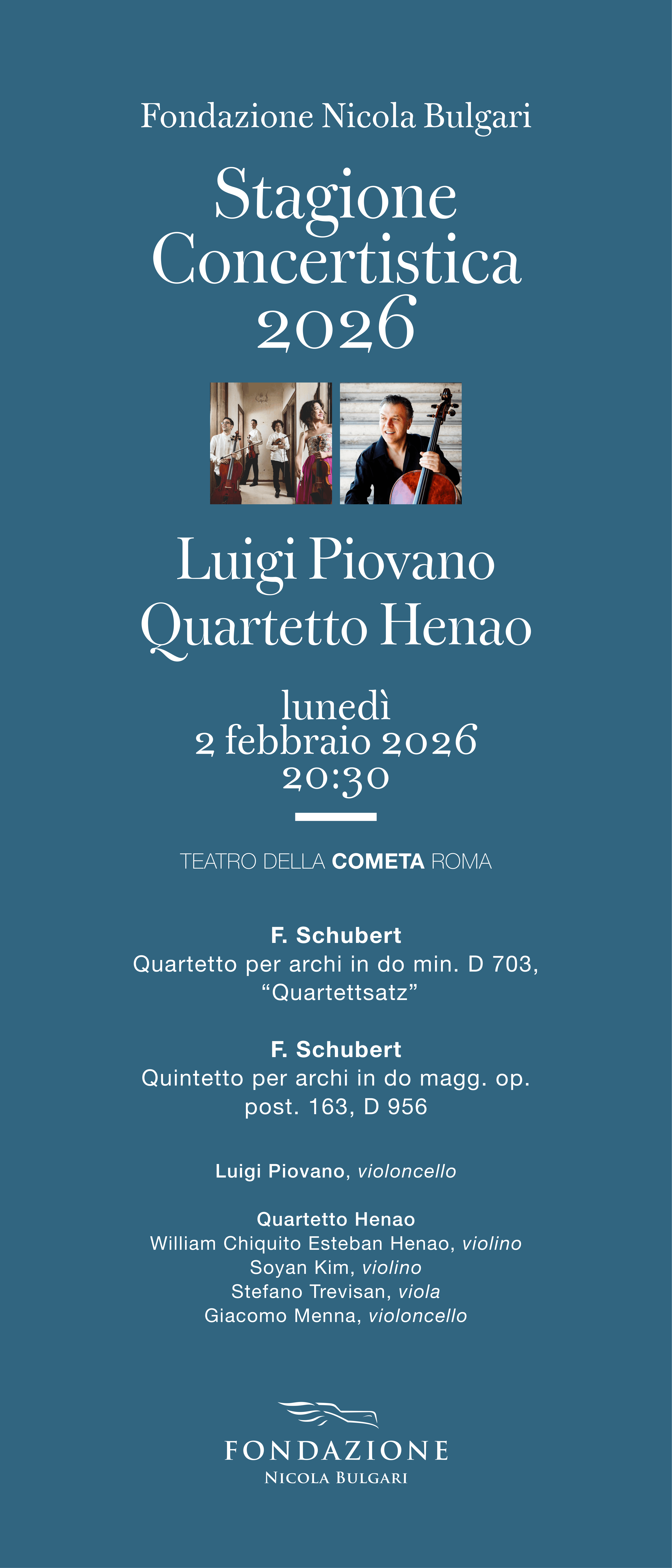 Luigi Piovano e il Quartetto Henao