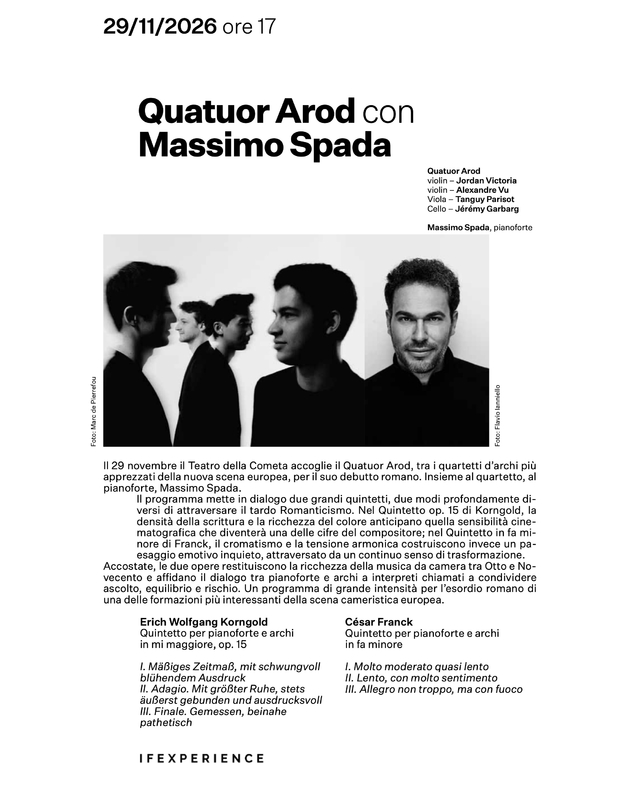 Quatuor Arod con Massimo Spada